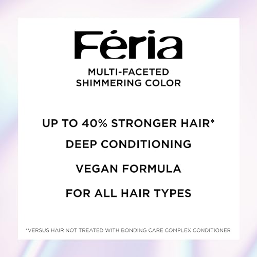 L’Oréal Paris Feria Midnight Bold Multi-Faceted Permanent Hair Dye, One-Step Hair Color Kit for Dark Hair, No Bleach Required, Orchid Glow