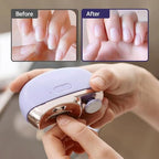 Electric Nail Clippers for Seniors, 2025 Upgrade 3 in 1 Automatic Electric Nail Clipper with Polishing, Baby Nail Trimmer Electric Electric Nail Clipper for Adults Seniors (White)