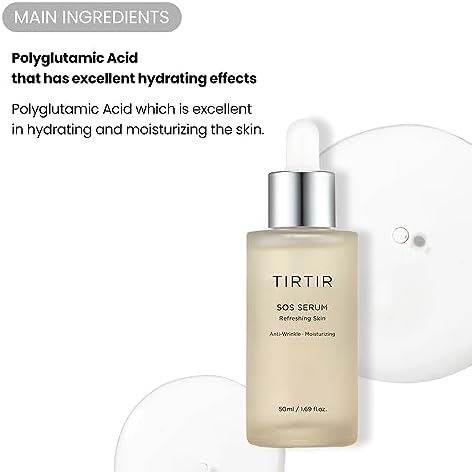 TIRTIR Daily Hydration Set - Milk Skin Toner + SOS Serum, Rice Bran Extract, Chamomile, Radiant Glow | Fragrance Free, Mineral Oil Free, Fungal Acne Safe…