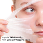 Collagen Peel Off Mask with Jelly Brush, Skin Elasticity for Glass Glow Skin, Gentle Exfoliation, Korean Skin Care, 2.70 Fl Oz