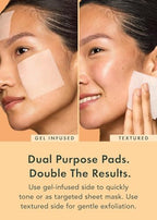 Rael Toner Pads - Cotton Pad for Face, Korean Skin Care, Dual Textured, Exfoliating and Soothing with Carotene, Niacinamide, Hyaluronic Acid, Hydrating, Vegan (70 Count)