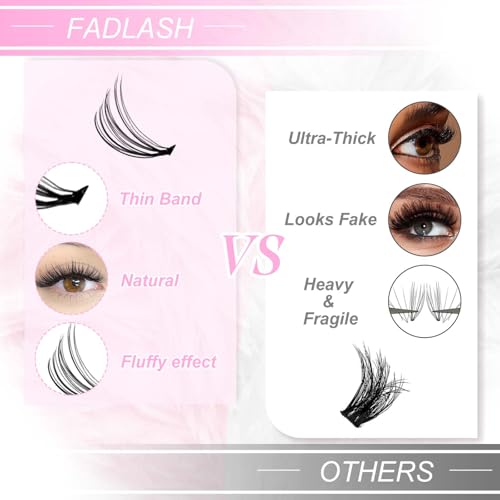 Individual Lashes Large Tray D Curl Lash Clusters 10D 20D 30D 40D Individual Lash Extensions Cluster Lashes Lash Extension Supplies Eyelash Clusters (20D-0.07D, 11mm)