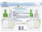 Febreze LIGHT Fade Defy PLUG Air Freshener, Bamboo, (3) .87 oz Oil Refills (Pack of 2)