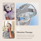 TheraFace Mask LED Light Therapy Skin Care Face Mask with Vibrating Massage - FSA Eligible Blue & Red Light Therapy for Face - LED Facial Massager for Wrinkles, Skin Tightening & Dark Spots