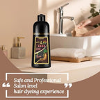 Hair Dye Shampoo 3 in 1, Hair Color Shampoo, Semi-Permanent Hair Color, Drak Wine Red Hair Dye, Safe & Professional Hair Dye Shampoo, Easy To Use, For Salon & Home 16.9 FL OZ (Drak Wine Red)