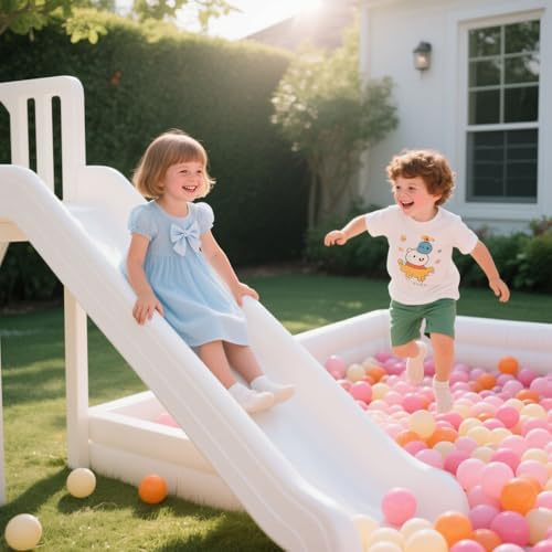 GOGOSO Ball Pit Balls for Toddler, Baby Plastic Playballs Kids Soft Pastel Pelotas Non-Toxic BPA-Free 3pink+Orange+Yellow, 500 Balls