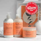 SheaMoisture Curl & Shine Shampoo, Conditioner, 13 Oz Ea + Curl Enhancing Smoothie, 12 Oz – Coconut & Hibiscus Premium Gift Set (3 Piece Set)