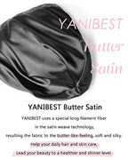 YANIBEST Silk Satin Bonnet Hair Cover Sleep Cap - Olive Green Adjustable Stay on Silk Lined Slouchy Beanie Hat for Night Sleeping