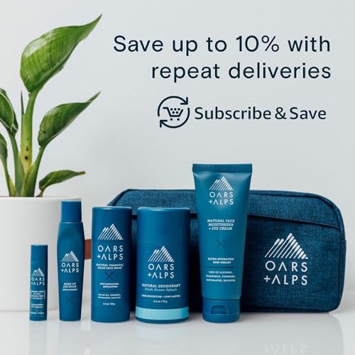 Oars + Alps Body Wash for Men, Mens Body Wash & Face Cleanser with Vitamin E & Antioxidants, Moisturizing, Paraben & Sulfate Free Cleanser, Aspen Air, 2pk