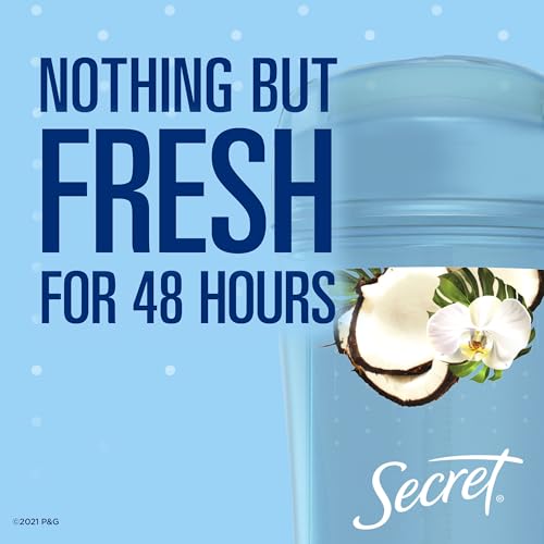 Secret Clear Gel Antiperspirant and Deodorant, Coconut Scent, 2.6 Ounce (Pack of 2)