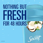 Secret Clear Gel Antiperspirant and Deodorant, Coconut Scent, 2.6 Ounce (Pack of 2)