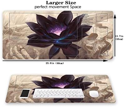 MTG Playmat, Game Play Mat for MTG TCG 24 x 14 inches Trading Card Inked Game Playmats with Storage Bag Smooth Rubber Surface Battle Game