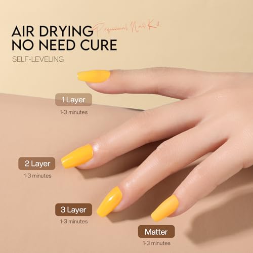 Morovan Nail Polish Set Fingernail: Quick Dry Nail Polish Kit Regular Nail Polish Bulk 0.25 oz Finger Nail Polish Pack Glossy Toenail Polish DIY Gifts for Women