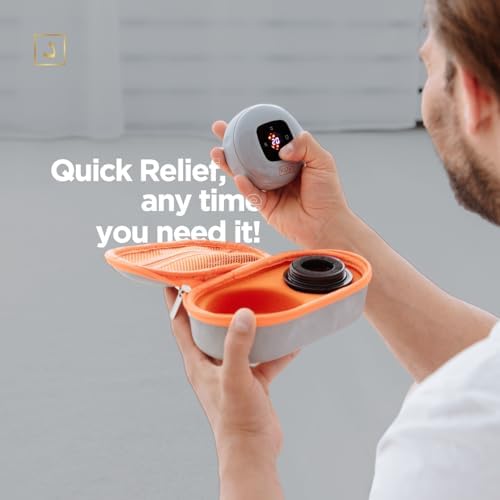 KOP Electric Smart Cupping Kit for Massage Therapy - Home Electric Cupping Set with Heat, Massage, Red Light, and Suction - 2 Size Cups with Travel case