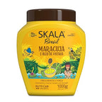 Skala Passion Fruit & Patauá Oil (Maracuja) Hair Care, 1000g - Brazilian Treatment Cream - Sulfate, Paraben, Silicone Free -Hyaluronic Shampoo + Free Comb (Comb Color May Vary). 6 Pack