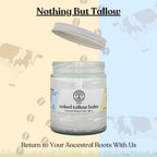 Beef Tallow for Skin - NAKED TALLOW BALM I 1 Ingredient - 100% Grass Fed Beef Tallow | Whole Body & Face | Whipped & UNSCENTED for Sensititve Dry Skin, Babies, Eczema, Psoriasis, Rosacea (9oz)