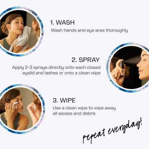Avenova Eyelid and Eyelash Cleanser Spray 3 Pack – Gentle Everyday Hypochlorous Acid Lid and Lash Cleansing Spray For Clearer and Healthier Eyes, 60mL (2.04oz)
