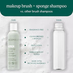 EcoTools Makeup Brush Cleansing Pad + Deep Clean Shampoo Bundle, Brush Cleaner Mat & Makeup Brush Cleanser For Deep Cleaning Tools, Clean Formula, Cruelty-Free, & Vegan, 2 Piece Set