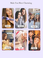 LANDOT Hair Straightener Brush Heated Straightening Brush: Negative Ion Hot Hair Brush Straightener for Smooth Frizz-Free Hair - Dual Voltage Ceramic Straightening Brush