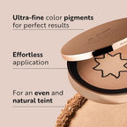 M. Asam MAGIC FINISH Satin Bronzer Gold & Hazel (0.22 oz) - 4-in-1 Bronzer Powder, Satin-Touch Texture, Creamy-Soft with Ultra-Fine Color Pigments, Vegan & Silicone-Free