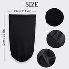 Fittia Long XL Silk Satin Bonnet for Braids, Dreadlocks for Curly Hair Sleeping, Large Silk Sleep Cap for Black Women Men Frizzy Hair