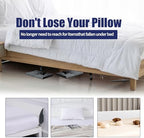 HOMBYS Pillow Wedge for Headboard Gap,Mattress Wedge Gap Filler Queen Size,Bed Crack Pillow,Foam Bed Gap Filler,Multifuctional Headboard Space Filler with Side Pocket,Fill The Gap (0-7")