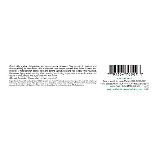 Mario Badescu Night Cream Face Moisturizer, Nourishing Anti Wrinkle Face Cream, Infused with Vital Nutrients for Intense Hydration
