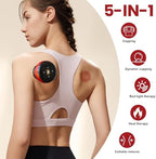 5-in-1 Smart Dynamic Cupping Therapy Set with 20 Level Temperature and Suction, Cupping Kit for Massage Therapy, Electric Cupping Device with Red Light for Back Muscle Soreness (Red)