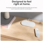 Google TV Streamer 4K - Fast Streaming Entertainment on Your TV with Voice Search Remote - Watch Movies, Shows, Live TV, and Netflix in 4K HDR - Smart Home Control - 32 GB of Storage - Porcelain