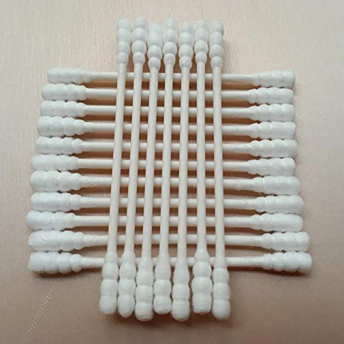 800 Pieces Cotton Swabs, Double Spiral Tipped with Paper Stick, Quality Cotton Heads- Sturdy Handle - Multipurpose, 4 Packs, 200 Pieces 1 Pack