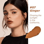 ITY Velvet Matte Finish Lip Stain-Mousse Textured Lip Clay, Orange Shade, Conceals Lip Lines, Rich Pigment Lip Tint Lipsticks, 0.14 oz (4g) in Ginger