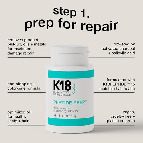 K18 Damage Repair Essentials Kit, Travel-Friendly Trio Featuring Mini Hair Mask, Mini Hair Oil & Mini Detox Shampoo