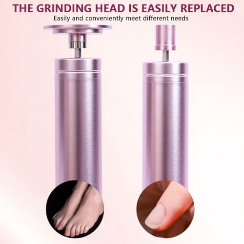 2in1 New Electric Foot Callus Remover & Nail Drill,for Callus Remover for Feet,Nail Art | Callus Remover for Feet with 20Pcs Disc Sandpaper and 10Pcs Barrel Sandpaper