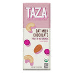 Taza Chocolate Organic Oat Milk Chocolate Bar, Fruit & Nut, 2.5 Ounce (10 Count), Vegan