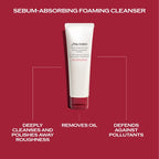 Shiseido Deep Cleansing Foam - 125 mL - Deeply Cleanses & Removes Impurities for a Fresh, Smooth Finish - For Oily to Blemish-Prone Skin