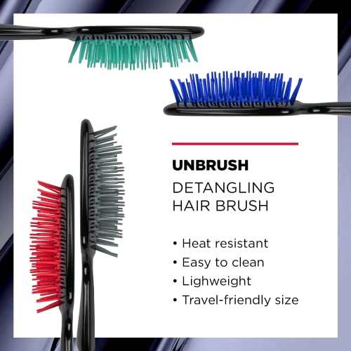 FHI HEAT Unbrush Wet & Dry Vented Detangling Hair Brush, Lavender/Grey