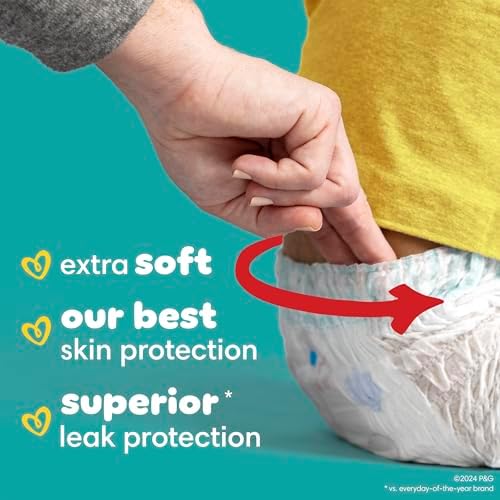 Pampers Diapers - Swaddlers 360 - Size 3, 156 Count, for up to 100% Leakproof Premium Skin Protection