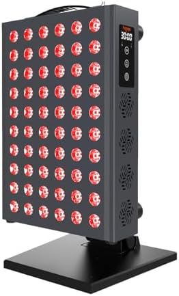 Hooga Red Light Therapy for Face and Body, Red Near Infrared Light with Timer and Stand. 60 Dual Chip LEDs. Flicker Free Clinical Grade Panel for Energy, Pain, Skin, Recovery, Performance. PRO300