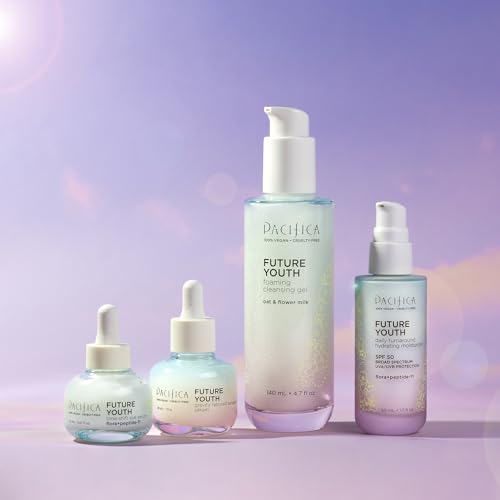 Pacifica Future Youth Gravity Rebound Face Serum – Multi-Peptide Firming Facial Serum for Fine Lines, Anti-Aging & Elasticity Vegan & Cruelty-Free Dermatologist Tested