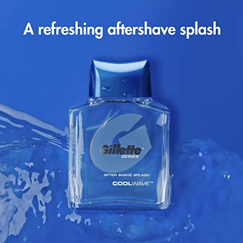 Gillette Series Cool Wave After Shave Lotion for Men, 3.3 fl oz