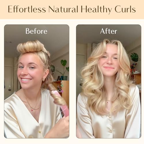 YANIBEST Heatless Hair Curler, Heatless Curls Overnight, No Heat Heatless Curling Rod, Heatless Hair Rollers to Sleep in, 4PCS Rods for Most Hair Types