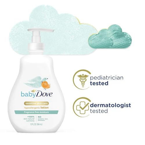 Baby Dove Sensitive Moisture Face and Body Lotion 13 oz(Pack of 4)