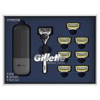 Gillette ProGlide Shield Premium Edition Razors for Men, 1 Gillette Razor, 8 ProShield Razor Blade Refills, 1 Travel Case