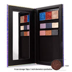 Allwon Magnetic Palette Mermaid Empty Makeup Palette with Mirror and 20Pcs Adhesive Empty Palette Metal Stickers for Eyeshadow Lipstick Blush Powder