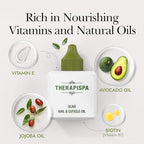 Professional Nail & Cuticle Oil, 2.0 fl oz - Nourished with Jojoba, Avocado, Vitamin E, and Biotin (B7) for Superior Hydration, Repair, Revitalization, and Strengthening (Lemon)