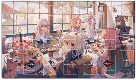 New Playmat Ghost Sisters CCG TCG Trading Card Game Mat with Zones + Free Bag (ZD014-634-A)