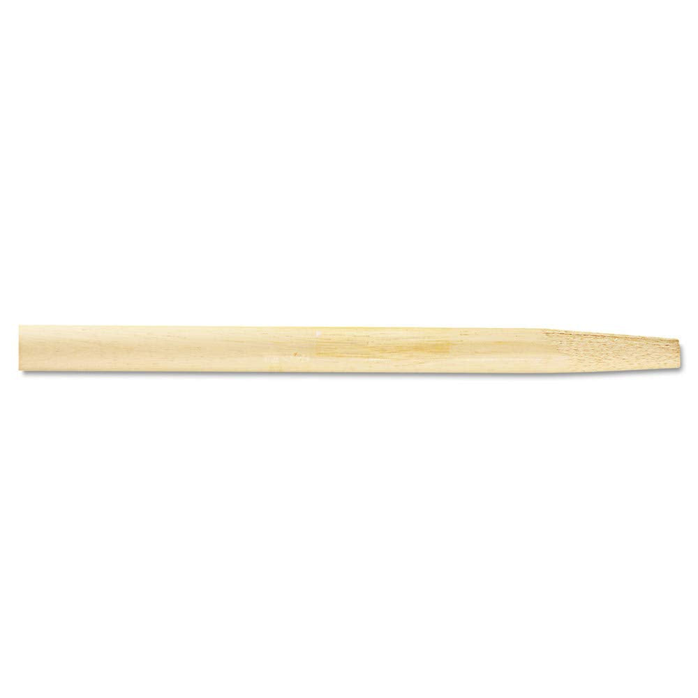 Boardwalk BWK124 Tapered End Broom Handle, Lacquered Hardwood, 1-1/8" dia x 54", Natural