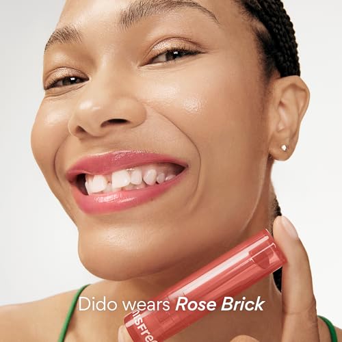 innisfree Dewy Tint Lip Balm with Hydrating Hyaluronic Acid and Ceramides, Tinted Korean Lip Balm