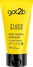 Got2B Schwarzkopf Glued Spiking Glue Hair Gel, Water Resistant, Strong Hold for Up to 72 Hours, 150 ml,package may vary