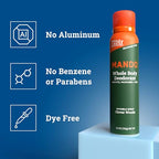 Mando Whole Body Deodorant For Men - Invisible Spray Deodorant - 72 Hour Odor Control - Low Irritation Formula - Aluminum Free, Benzene Free - 3.6 ounce Cans (Pack of 2) - Clover Woods